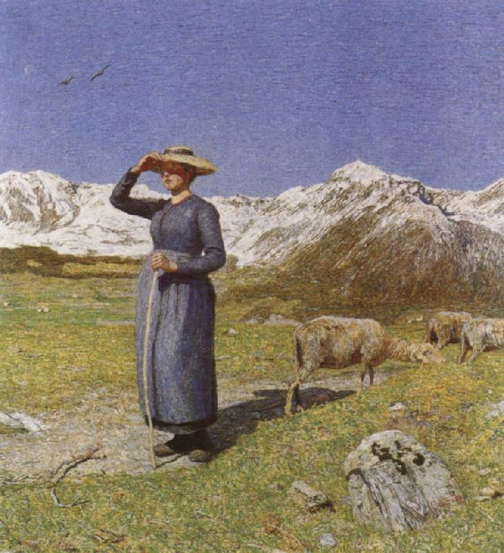 Giovanni Segantini Midday in the Alps china oil painting image
